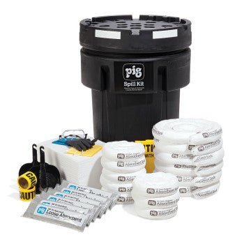 PIG® KIT 4002 En Estaciones de Servicios Para  Derrames  de  aceites y sus Derivados de 41.7-galón en Tambor Overpack